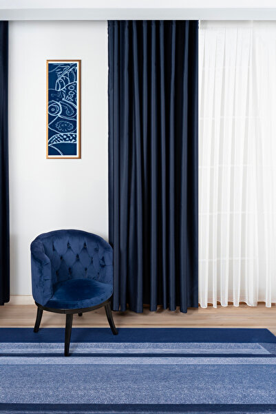 Elen's Dark Blackout Işık Geçirmez Karartma Kalın Fon Perde Salon Çocuk Yatak...