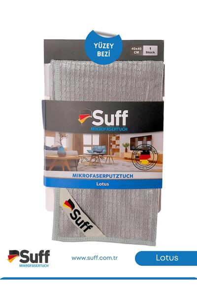 Suff Lotus Yüzey Temizlik Bezi Küçük Damalı 40x40 | Gri