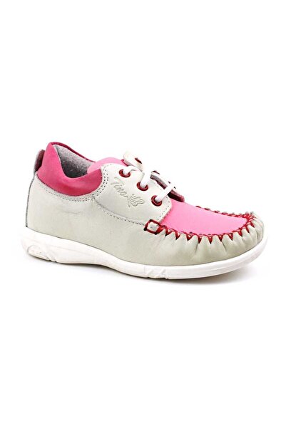 tino Lightweight children's shoes, made of natural leather 370-WHITE/PINK