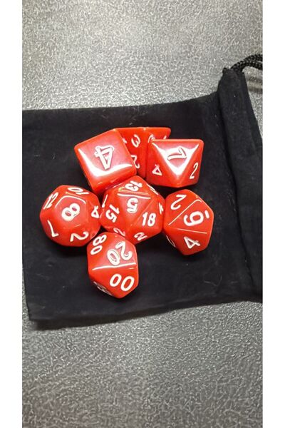 zerzembe DND Frp Zar Seti 7li Set Dnd Zarı Dungeons And Dragons Masaüstü Oyun...