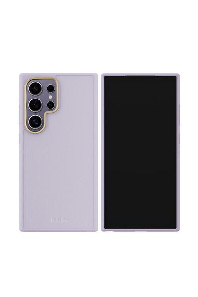 BLUEO Samsung S24 Ultra Deri Premium Mor Telefon Kılıfı