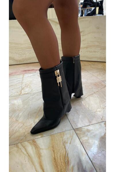 by emine eren emotion shoes FOLDER HAKİKİ DERİ BOTTİE