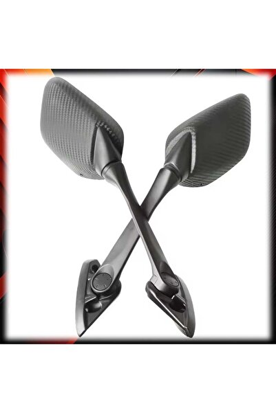 MotoExpress Yamaha Yzf R25 2014-2018 Sağ Sol Dikiz Aynası Takımı Karbon Desen...