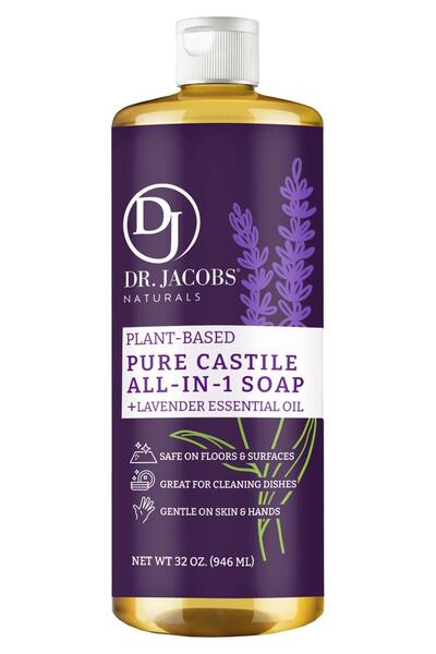 Dr. Jacobs Naturals Lavender Extract Multi-Purpose Herbal Castile Soap 946ml