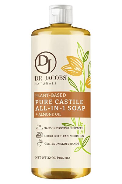 Dr. Jacobs Naturals Multi-Purpose Herbal Castile Soap with Almond Extract 946ml
