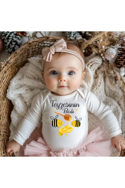 Baby&Baby بدلة أطفال بأكمام طويلة من العمة مع عبوة هدايا مزدوجة