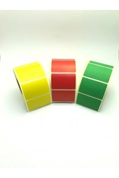 ofisturka RENKLİ TERMAL BARKOD ETİKETİ 40X60 1000 ADET