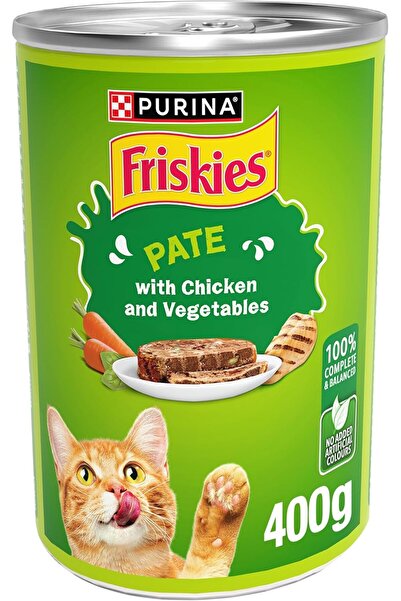 Purina One طعام القطط الرطب من بورينا فريسكيز بنكهة الدجاج والخضراوات، 400 غرام