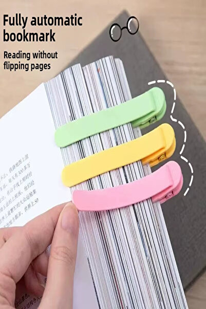 Tor Store 3'lü Set Kitap Ayıracı Kitap Defter Sayfa Yeri Belirteci Yumuşak Si...