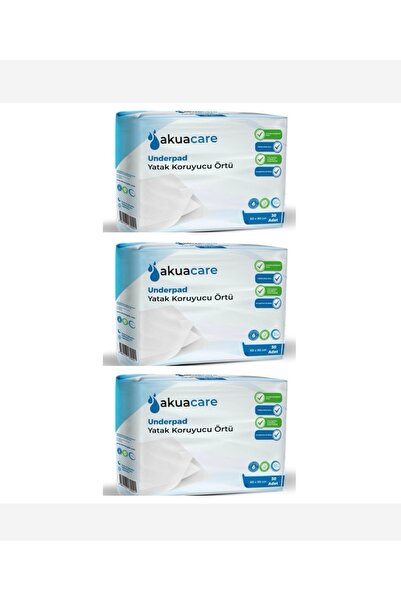 akuacare Yatak koruyucu örtü sıvı geçirmez 60cm*90cm 90 adet