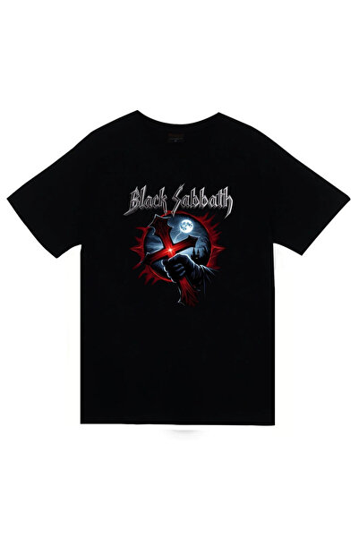 fame-stoned Black Sabbath Printed Unisex 100% Cotton Black T-Shirt