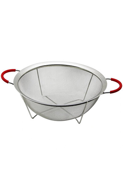 shopwave Krm 28cm wire basket metal strainer with silicone cover handle metal...