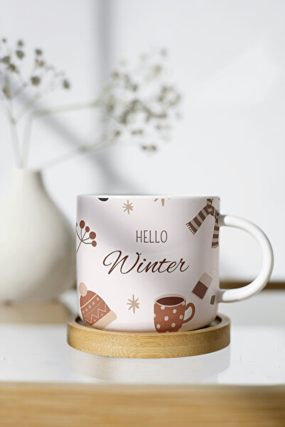 EYBaskı Tasarım Winter Themed Porcelain Print Mug