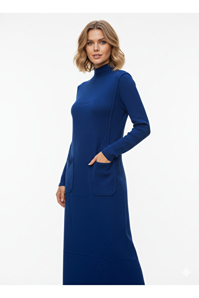 ewoman E WOMAN İtalyan Tasarımı Cepli Triko Elbise