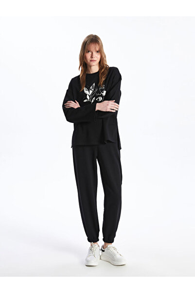 LC Waikiki New Season Women's Elastic Waist Flat Jogger Tracksuit Bottoms - S...