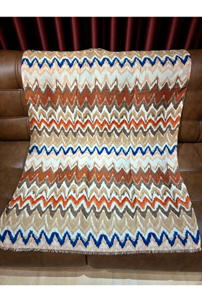 diorel Wave Pattern Wool Cotton Shawl