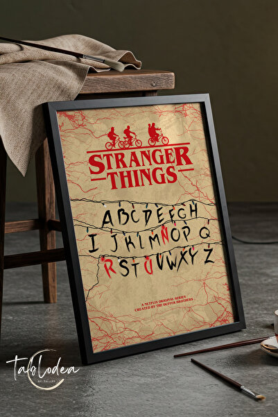 tablodea Poster înrămat cu alfabetul Stranger Things TD Stranger Things, pict...