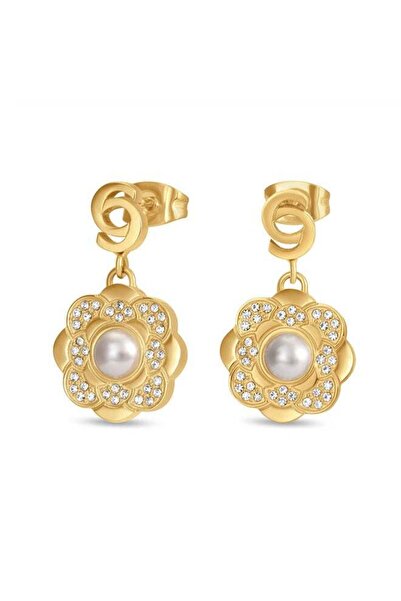 Cerruti 1881 أقراط بتصميم زهرة الياسمين الذهبية للنساء