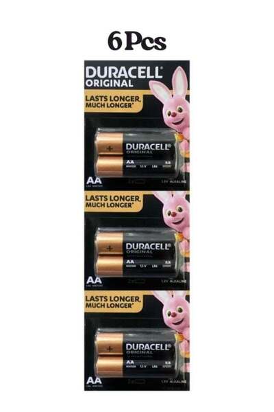 Duracell 6 Pcs Original Power Type (AA) Alkaline Battery