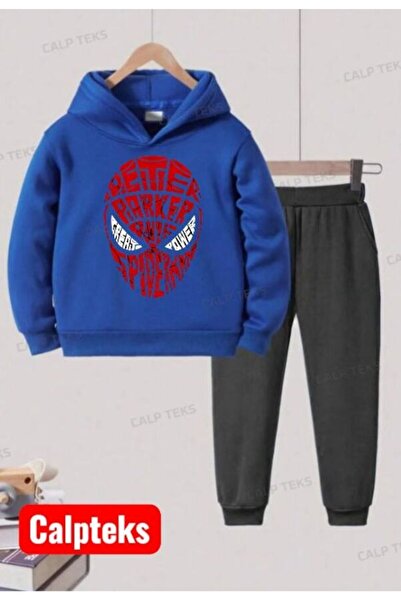 CALP TEKS Red Mask Spider Printed Thick Winter Cotton Hooded Unisex Children'...