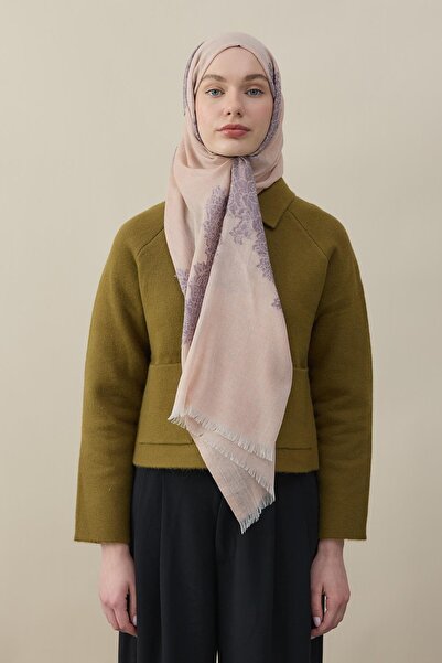 diorel İthal Yün İpek Yargıcı Şal Somon