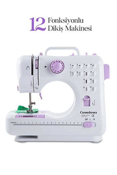 comedones 12 Fonksiyonlu Aydınlatma Işıklı Ev Tipi Dikiş Makinesi