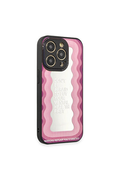 NewFace iPhone 12 Pro Case Mirror Patterned Cover - Mirror - 11