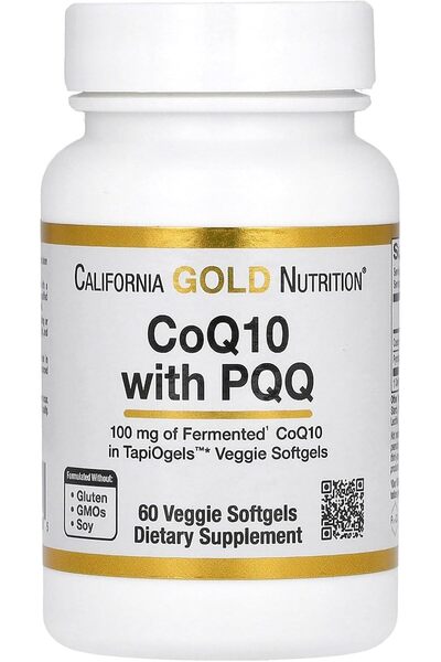 California Gold Nutrition ، CoQ10 مع PQQ، يوبيكوينون USP، كبسولات نباتية من ا...