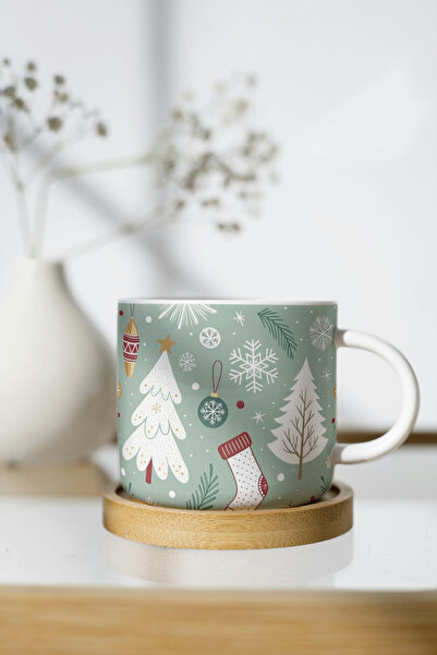 EYBaskı Tasarım Winter Themed Porcelain Print Mug