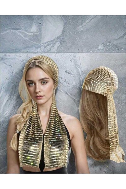 Genel Markalar Taşlı Kafa Aksesuarı Kristal Bandana