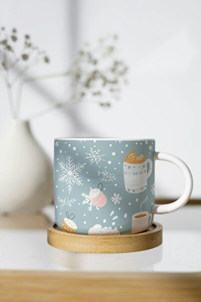 EYBaskı Tasarım Winter Themed Porcelain Print Mug