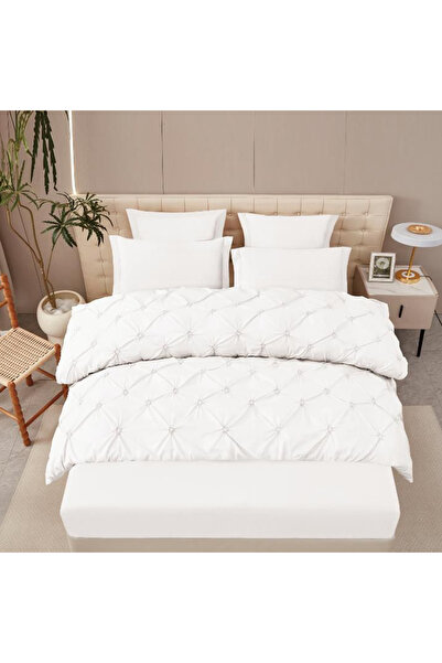 Pucioasa Bed linen with pleats for a double bed for 2 people Pucioasa, 4 piec...