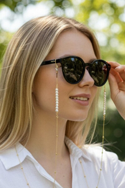 SAVETTE İnci Pearl Zincir Kadın Gözlük Askısı Zinciri İpi