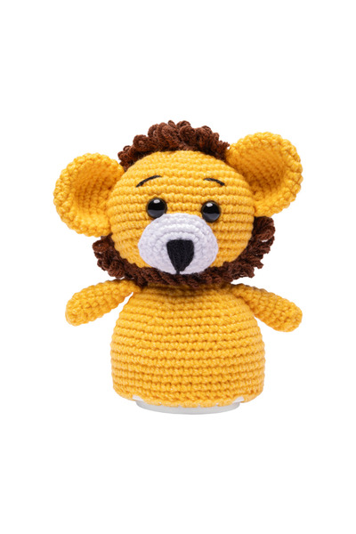 Bigibuddy Amigurumi Aslan Sesli Masal Ve Ninni Anlatan Örgü Uyku Arkadaşı (Bi...