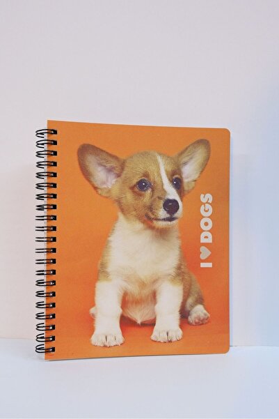 Lemsstudio دفتر ملاحظات I Love Dogs Dog مطبوع بغلاف كرتوني وحلزوني منقط من Bu...