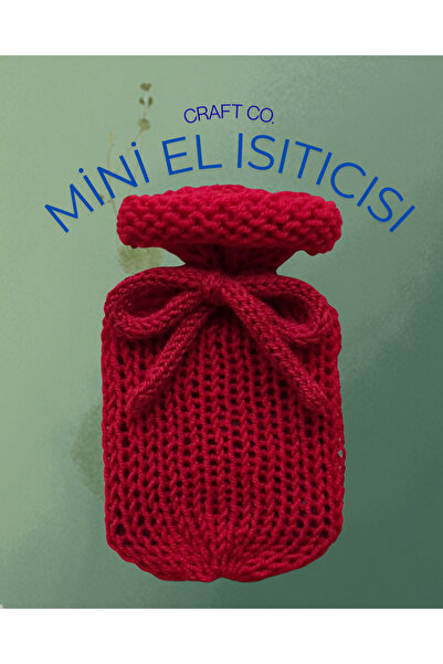 Craft Co Kırmızı Mini El Isıtıcısı-Yılbaşı, Doğum Günü Hediyesi Sıcak Tutan J...