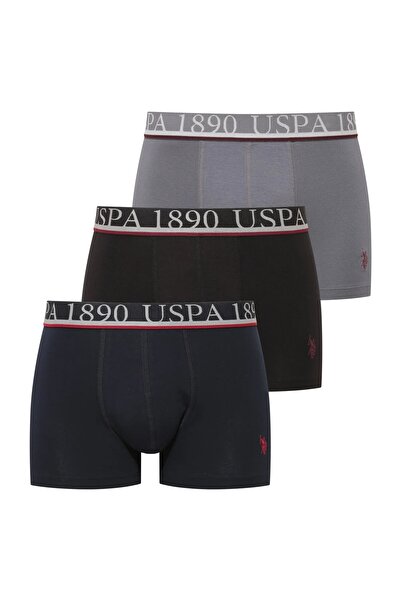 U.S. Polo Assn. Men's 3-Pack Cotton Modal Fabric Stretch Fabric Boxers