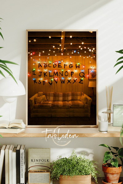 tablodea Stranger Things Will'in Alfabesi Çerçeveli Poster, TD Stranger Thing...