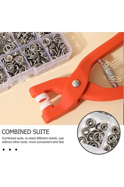 ÇARŞI HANEM Practical Snap Button Attaching Fastening Device Machine and 100 ...