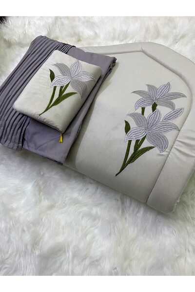 aram Prayer set consisting of an embroidered padded sponge rug and a prayer s...