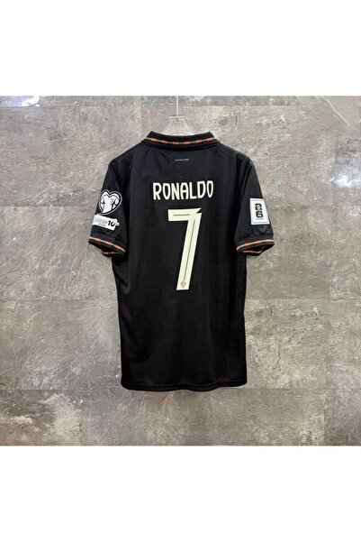 Lion Spor قميص كريستيانو رونالدو لكأس العالم البرتغال 2026 (أسود)