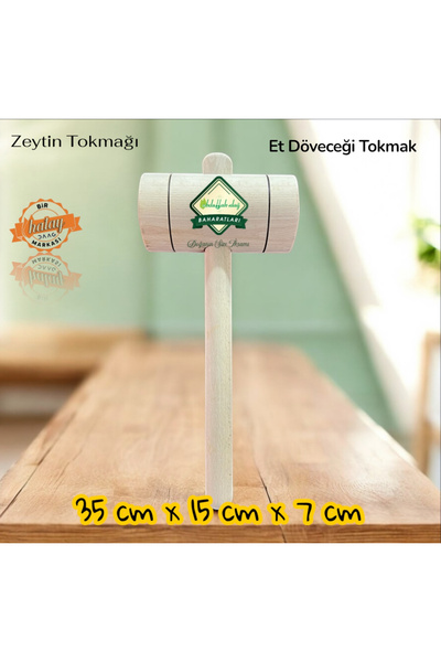 ABDULLAH DAĞ Hatay Yöresinden Ahşap Zeytin Kırma Tokmağı Ceviz Fındık Kıracağ...
