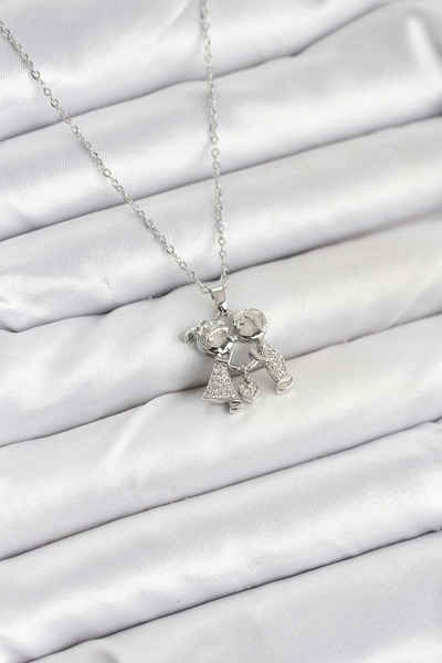 shopwave 316L Steel Chain Silver Rk Male Female Model Necklace