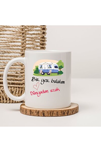 kubdekor Let's Find a Place Written on It: Printed Mugs with the Words, "Away...