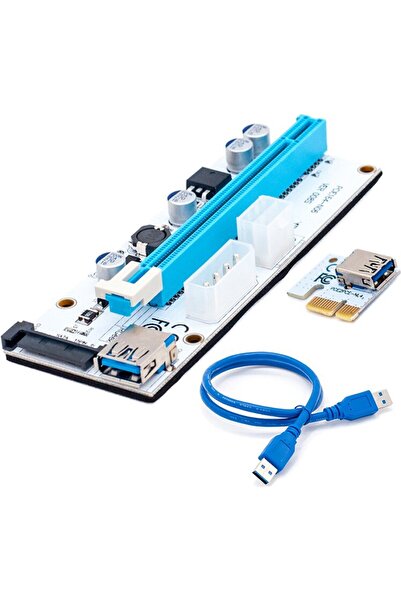 S-LINK Pci-e 1x To 16x Riser Kart Bitcoin Mining Ekran Kartı Uzatma Kablosu S...