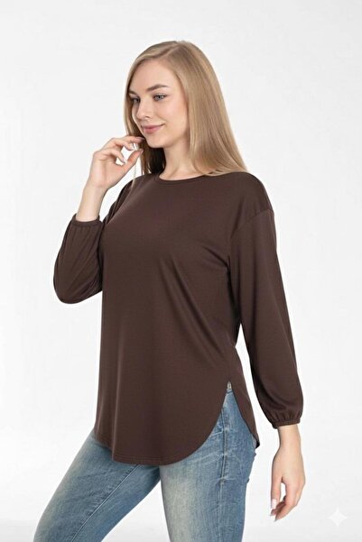 Trendbade Butik Women's (Slim) Long Sleeve Slit Blouse