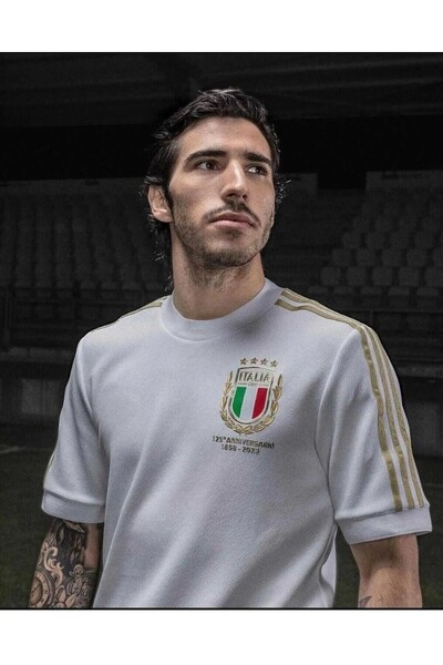 Lion Spor Italy 125Th Year White Special Design Anonymous Adult Training Jers...