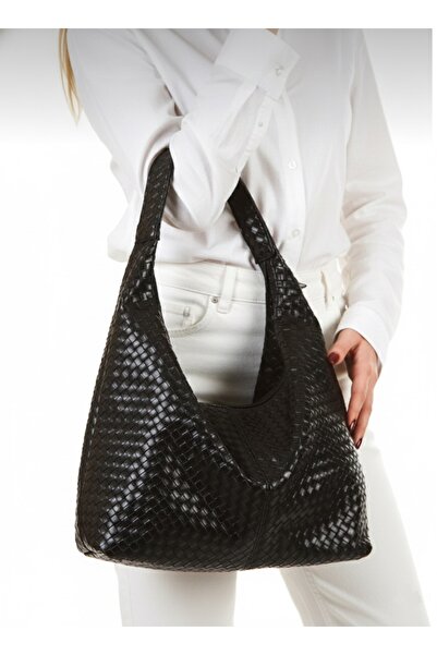 SUYKA BAGS Kadın Örgü Dokulu Günlük Omuz Çantası