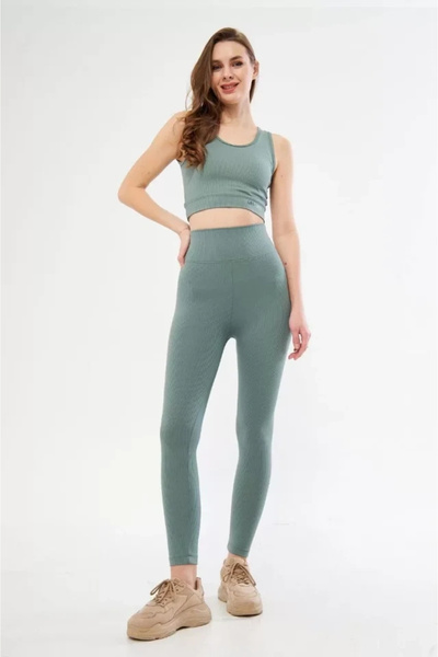 nedo7 Crop leggings double sports set - ice blue