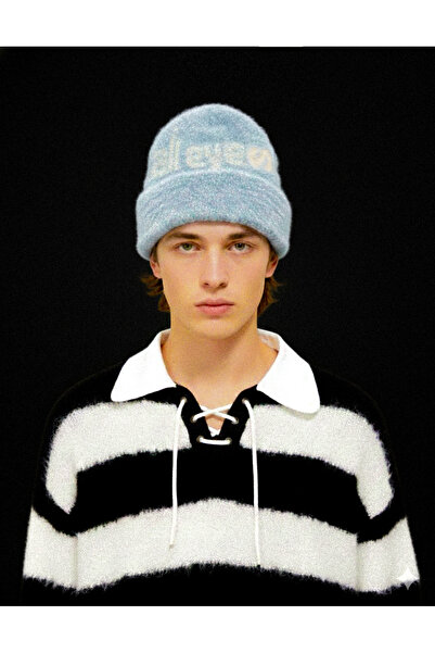 SEVDRUS Unisex All Eyes On Us Slogan Triko Bere